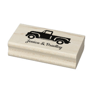 Southern Girl Farm Truck Wedding Signature Art Rubber Stamp
