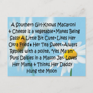 Southern Girl Postcard