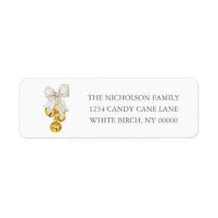 Southern Grandmillennial Ivory Bow Christmas Bells