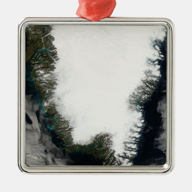Southern Greenland Metal Tree Decoration (Front)