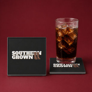 Southern Grown Glass Coaster