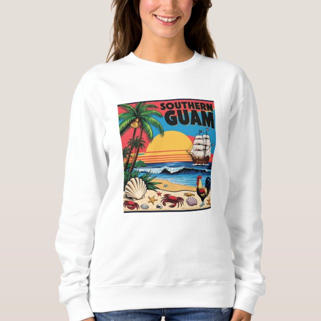 Southern Guam Island Micronesia Islander Sweatshirt (Front)