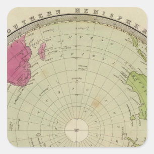 Southern Hemisphere 3 Square Sticker