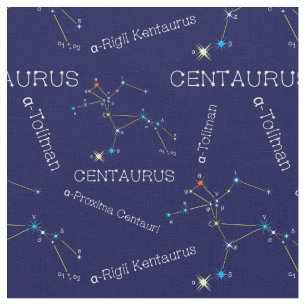 Southern Hemisphere Constellation Centaurus Fabric