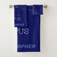 Southern Hemisphere Constellation Lepus Bath Towel