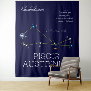 Southern Hemisphere Constellation Piscis Austrinus Tapestry