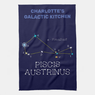 Southern Hemisphere Constellation Piscis Austrinus Tea Towel