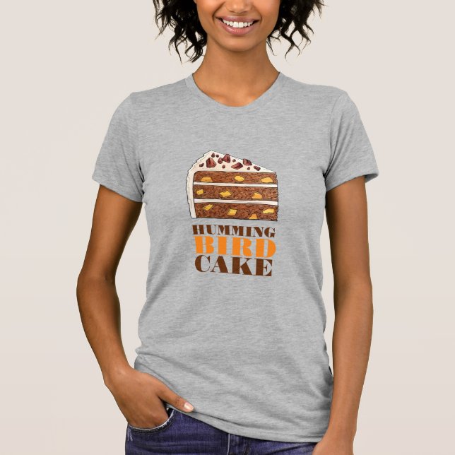 Southern Hummingbird Layer Cake Slice Dessert T-Shirt (Front)