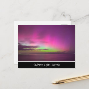 Southern Lights Australia - Night Sky Photo Postcard