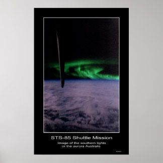 Southern lights the aurora Austral... Poster