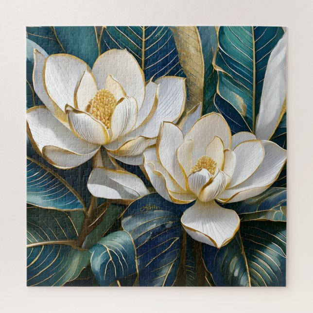 Southern Magnolia Art Jigsaw Puzzle (Vertical)