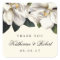 Southern Magnolia Botanical Wedding Favour Sticker