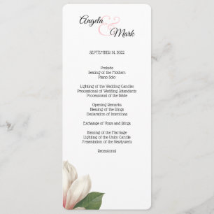 Southern Magnolia Flower Program White Programme