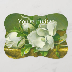 Southern Magnolia Flower Wedding Invitation