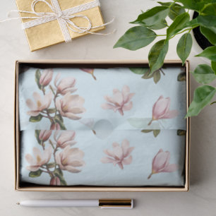 Southern Magnolia Flowers Tissue Paper