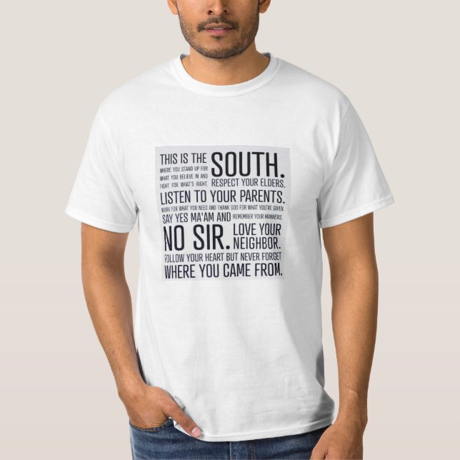 Southern Manifesto T Shirt (Front)