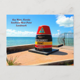Southern most point Key West, Florida Postcard