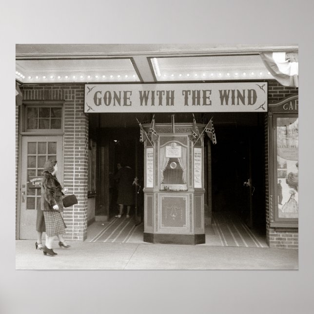 Southern Movie House, 1940. Vintage Photo Poster (Front)