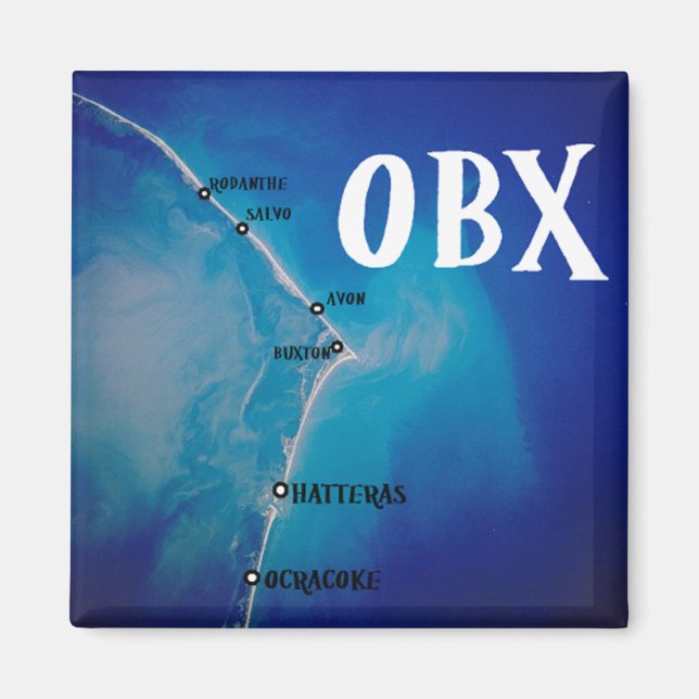 Southern OBX map Magnet (Front)