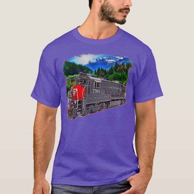Southern Pacific Engine Train T-Shirt (Front)