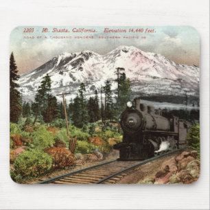 Southern Pacific Mt. Shasta 1912 Vintage Mouse Pad