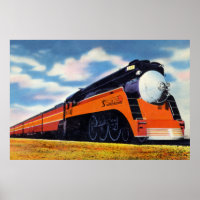 Southern Pacific Streamlined Train "Sunbeam"
