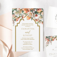 Southern Peach and Gold Floral Wedding