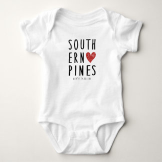 Southern Pines North Carolina Baby Outfit Gift Bodysuit
