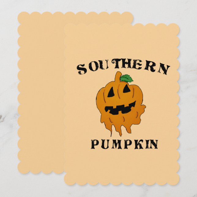 southern pumpkin invitation (Front/Back)