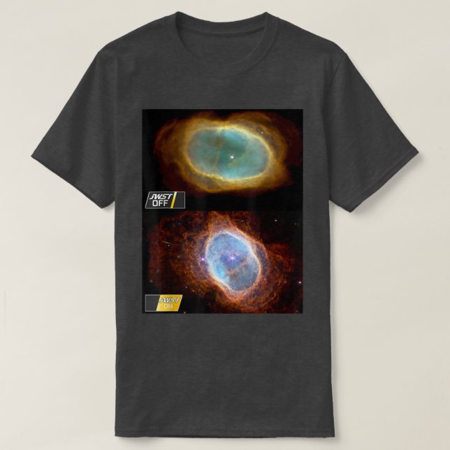 Southern Ring Nebula NASA James Webb Space Telesco T-Shirt (Design Front)