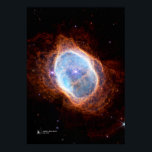 Southern Ring Nebula, NGC 3132 (James Webb/JWST) Poster<br><div class="desc">Southern Ring Nebula,  NGC 3132 (James Webb/JWST)</div>