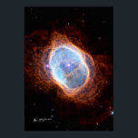 Southern Ring Nebula, NGC 3132 (James Webb/JWST) Poster<br><div class="desc">Southern Ring Nebula,  NGC 3132 (James Webb/JWST)</div>