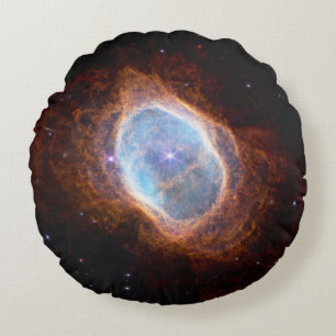 Southern Ring Nebula Space James Webb Telescope Round Cushion