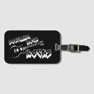 Southern rock music luggage tag