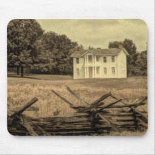 Southern Rural Landscape Rustic colonial Farmhouse Mouse Pad