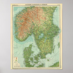 Southern Scandinavia & Denmark Poster