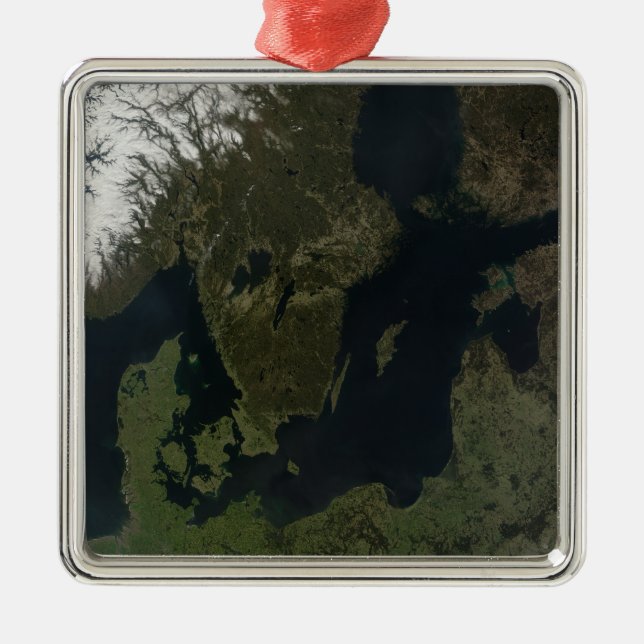 Southern Scandinavia Metal Tree Decoration (Front)