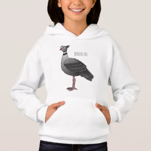 Southern screamer bird cartoon illustration