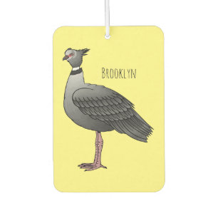 Southern screamer bird cartoon illustration car air freshener