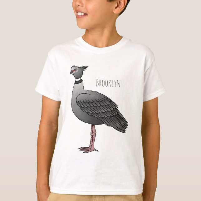 Southern screamer bird cartoon illustration   T-Shirt (Front)