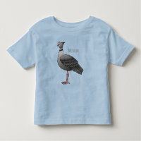 Southern screamer bird cartoon illustration 