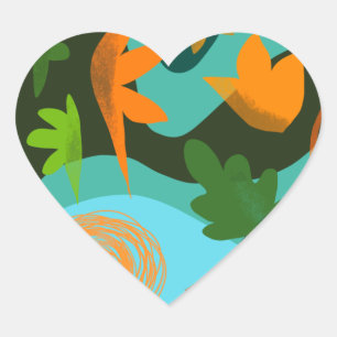 southern seas  heart sticker