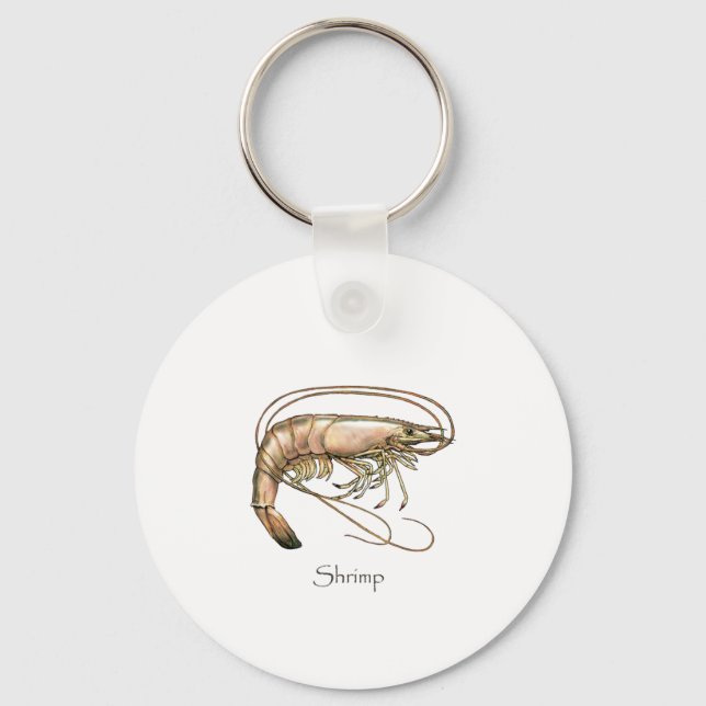 Southern Shrimp Art Logo Key Ring (Front)