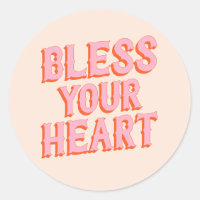 Southern Snark: Bless Your Heart (pink & orange)
