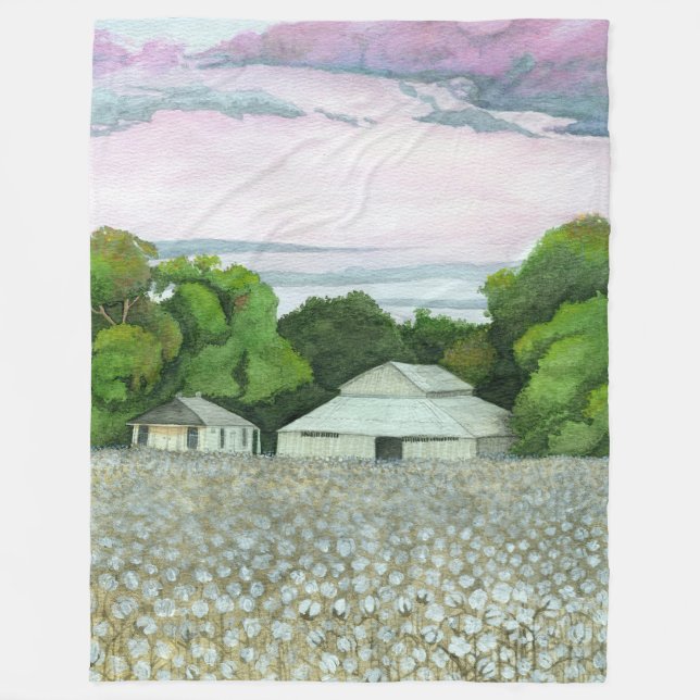 Southern Sunset Fleece Blanket (Front)