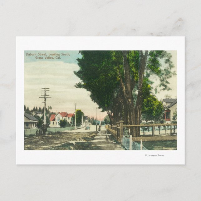 Southern View from Auburn Street Postcard (Front)