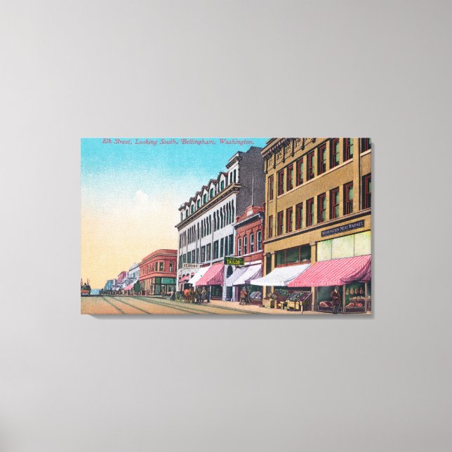 Southern View from Elk StreetBellingham, WA Canvas Print (Front)