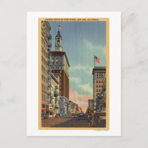 Southern View of First Street Postcard
