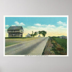 Southern View of Saratoga Battlefield Poster