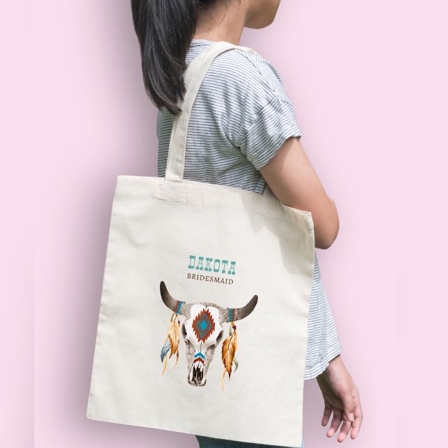 Southern western boho tribal bridesmaid gifts tote bag (Creator Uploaded)